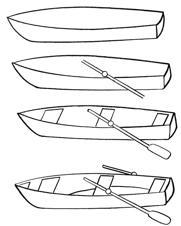 600x750 How To Draw A Boat How To Draw Boat Viking Ship Drawing Step - Ship Drawing Step By Step