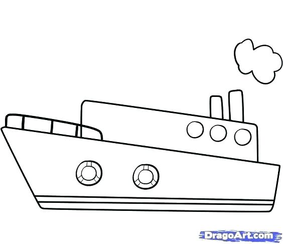 Ship Drawing Step By Step at PaintingValley.com | Explore collection of ...