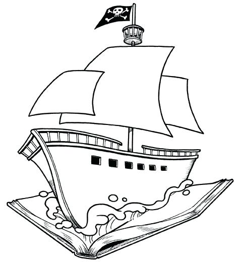 478x520 How To Draw A Pirate Ship Plus Drawing A Pirate Cartoon To Prepare - Ship Easy Drawing
