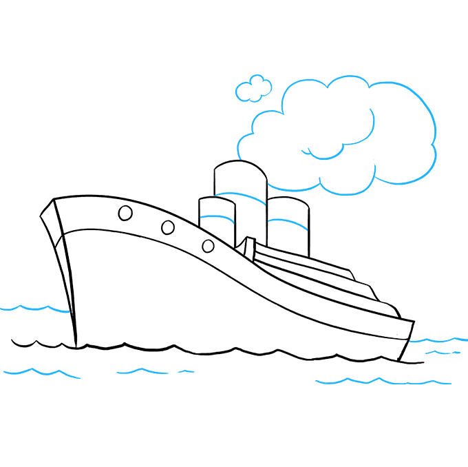 680x678 How To Draw A Ship Really Easy Drawing Tutorial - Ship Easy Drawing