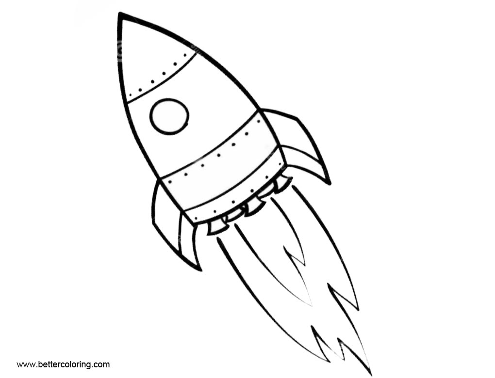 1020x780 Rocket Ship Coloring Pages Easy Drawing - Ship Easy Drawing