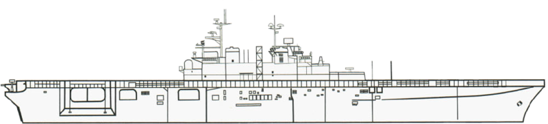 800x182 Filewasp Class Amphibious Assault Ship Line Drawing - Ship Line Drawing
