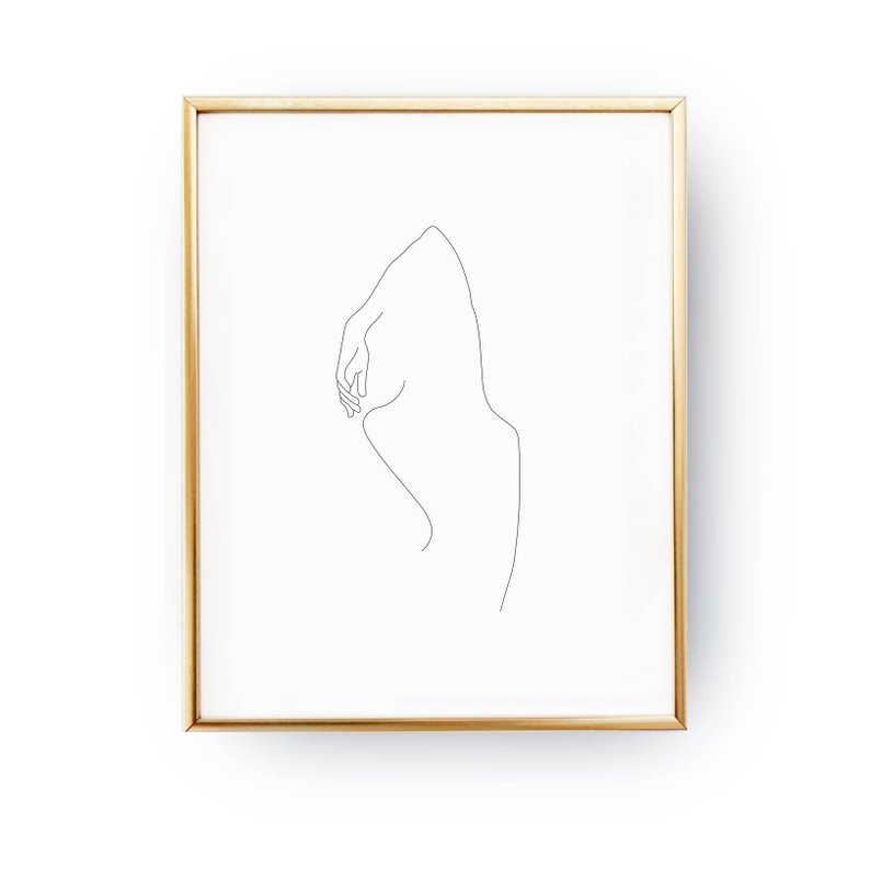 794x794 Woman Line Drawing Simple Fashion Art Female Body Black And Etsy - Ship Line Drawing