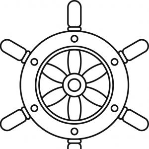300x300 Ship Wheel Outline Drawings Vector Orangiausa - Ship Outline Drawing