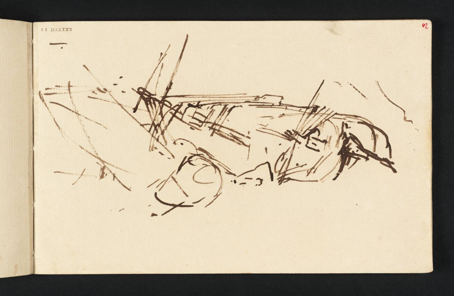 1524x993 A Sinking Ship And A Boat In Rough Seas', Joseph Mallord William - Ship Sinking Drawing