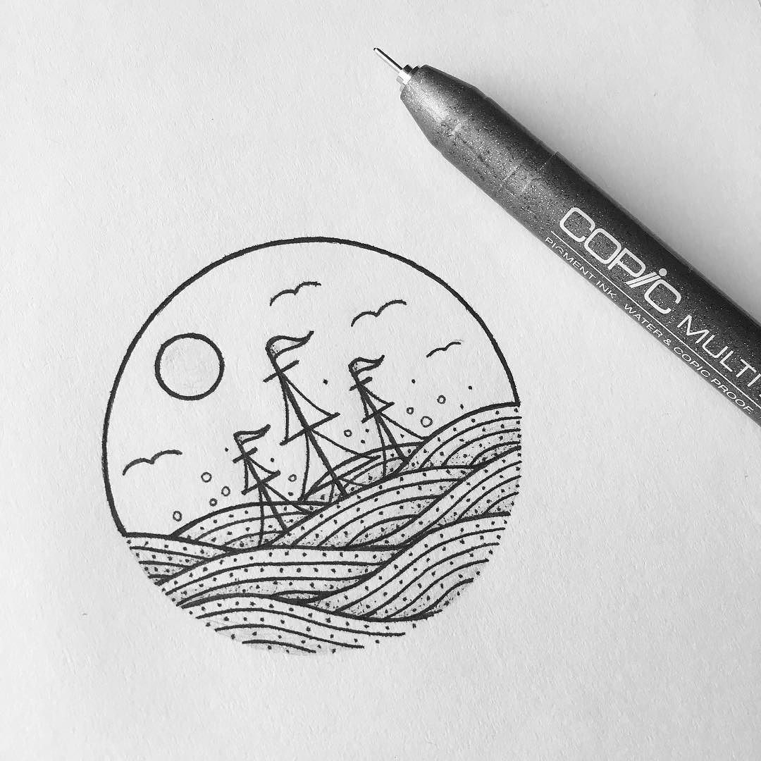 1080x1080 Sinking Inspired - Ship Sinking Drawing