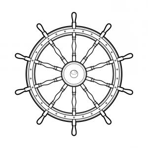 300x300 ship steering wheel vector clipart soidergi - Ship Steering Wheel Drawing