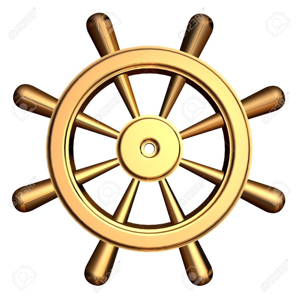 1024x1024 ship wheel drawing steering clipart nautical decor vector free - Ship Steering Wheel Drawing