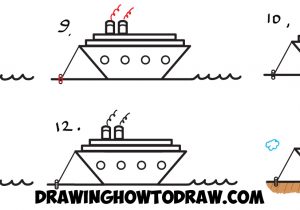 300x210 How To Draw A Ship Step - Ship Step By Step Drawing