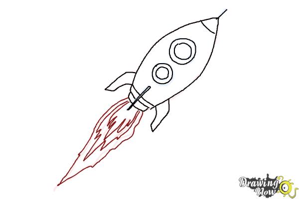 600x400 How To Draw A Rocket Ship - Ship Step By Step Drawing