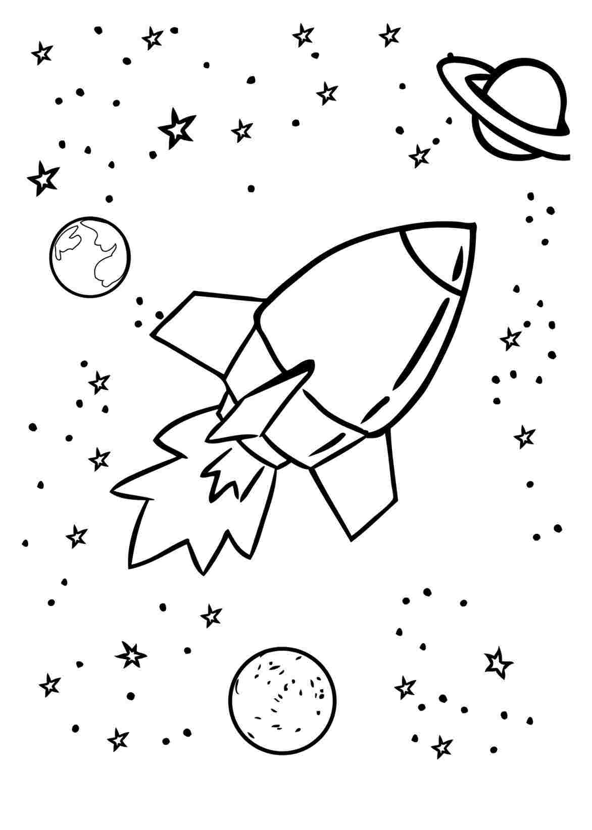 1172x1642 free rocket ship drawing for kids printable rocket ship coloring - Ship Step By Step Drawing