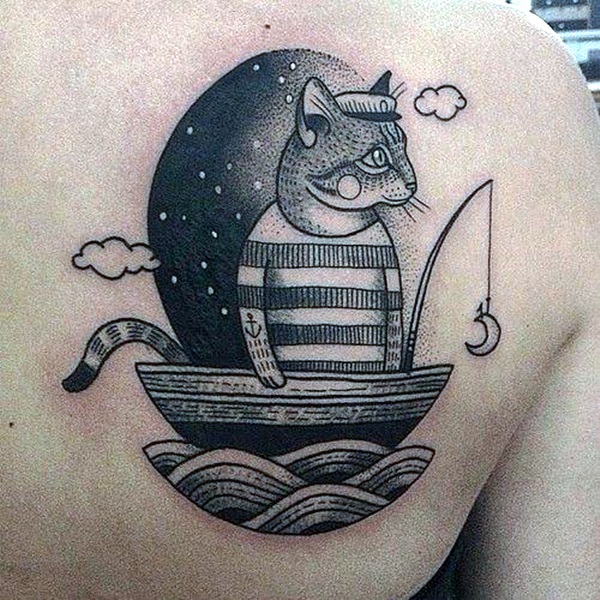 600x600 cute and meaningful boat tattoo designs - Ship Tattoo Drawing