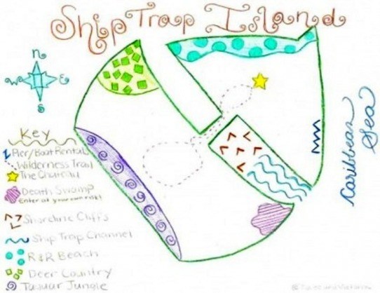 542x418 description ship trap island map drawing - Ship Trap Island Map Drawing