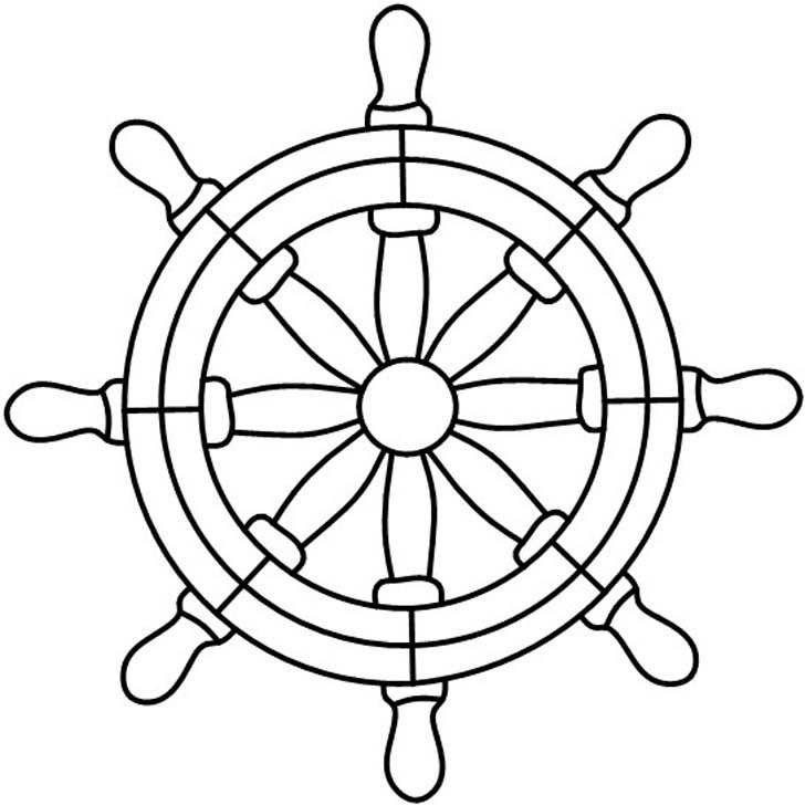728x728 Ship Wheel Clipart Black And White Great Free Clipart - Ship Wheel Drawing