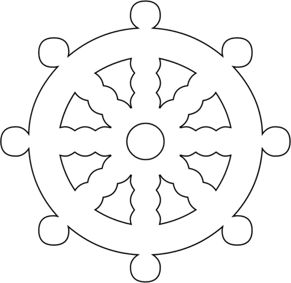 600x584 Ship Wheel Free Vector In Open Office Drawing - Ship Wheel Drawing
