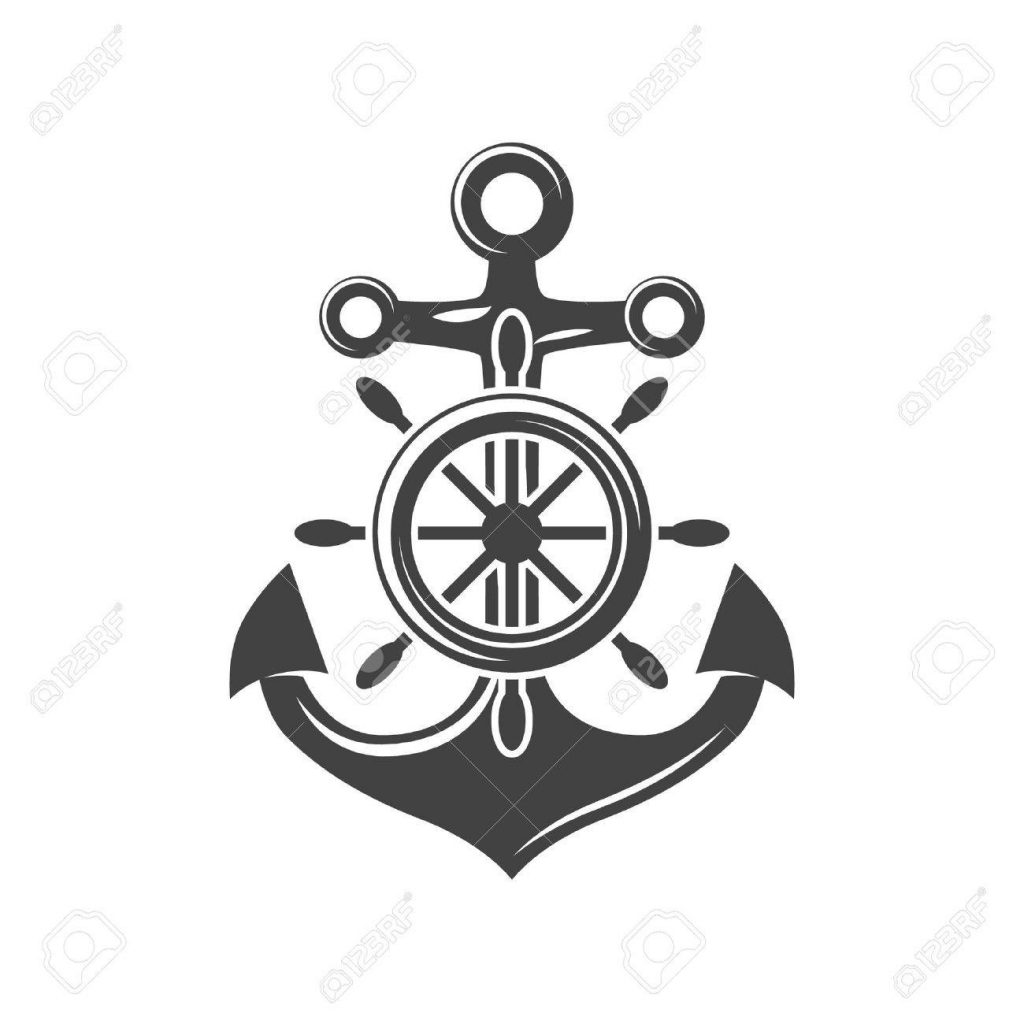 1024x1024 ship wheel drawing logo steering tattoo rustic sailboat - Ship Wheel Drawing