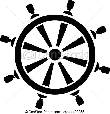450x470 Ships Wheel - Ship Wheel Drawing