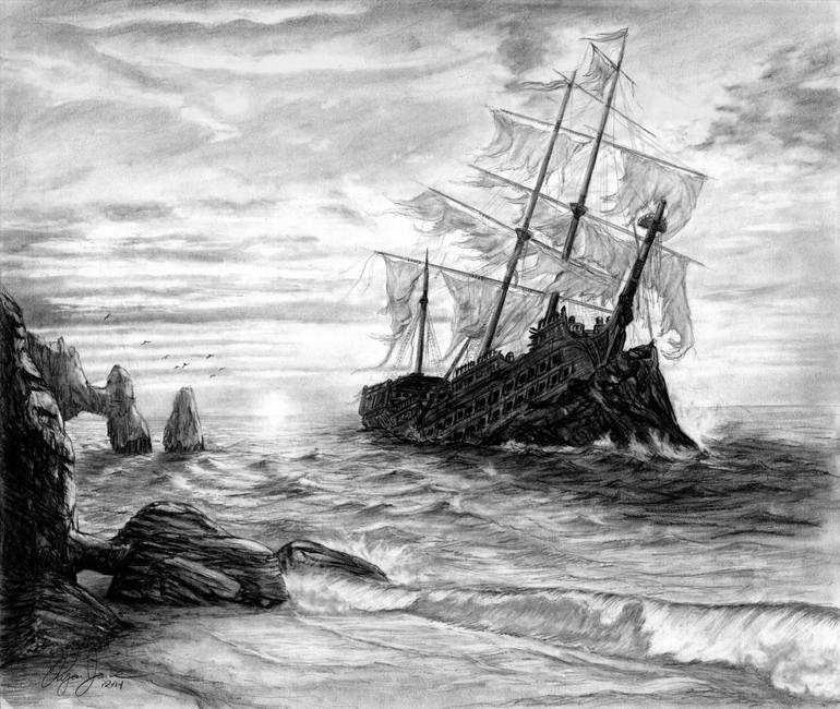 Shipwreck Drawing at Explore collection of
