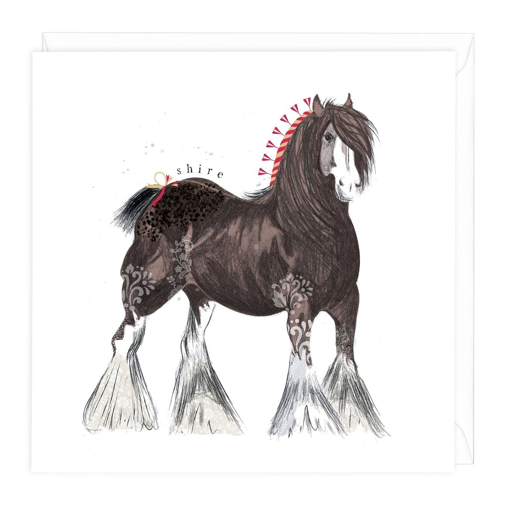 1024x1024 heavy horse collection shire card whistlefish - Shire Horse Drawing