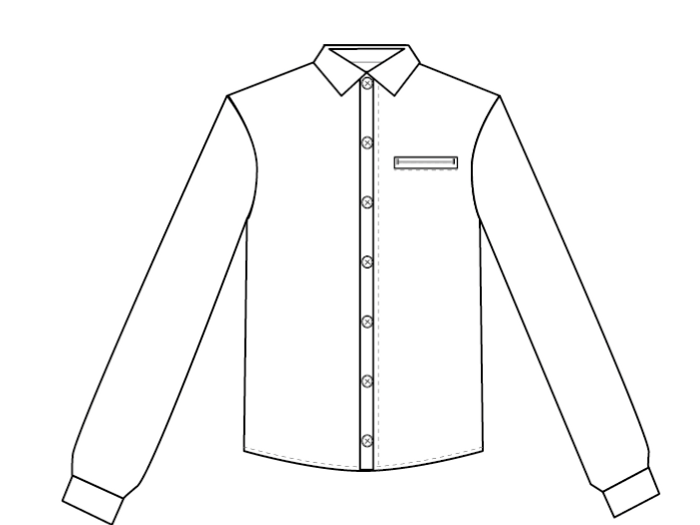 700x525 how to draw fashion flats - Shirt Drawing Images
