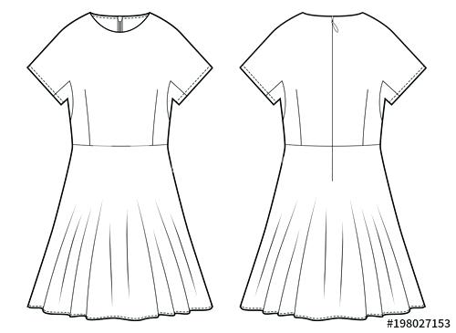 500x365 T Shirt Drawing Template - Shirt Drawing Template