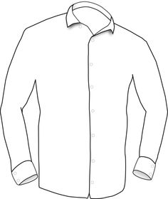 236x279 Outline Of A Shirt Image Group - Shirt Outline Drawing