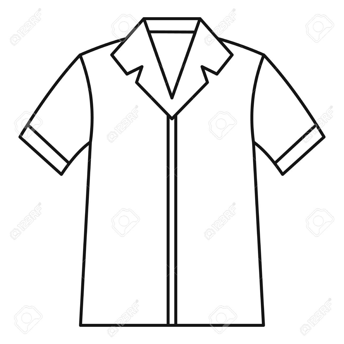 1300x1300 Shirt Outline - Shirt Outline Drawing