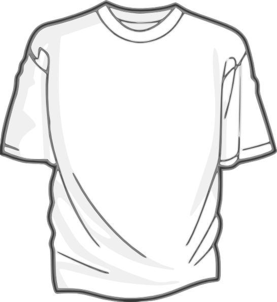 546x596 Shirt Outline Transparent Png Clipart Free Download - Shirt Outline Drawing