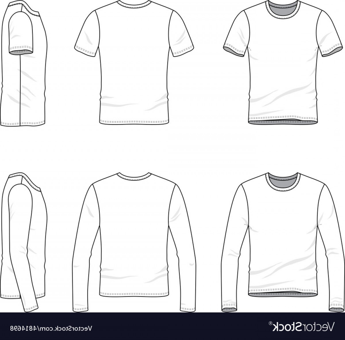 Shirt Outline Drawing at PaintingValley.com | Explore collection of ...