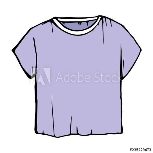 500x500 pastel children's outline drawing clothes gentle violet sketch t - Shirt Outline Drawing