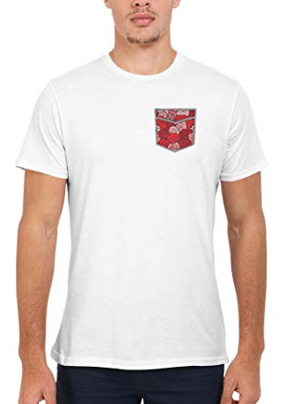 311x445 floral rose drawing pattern in pocket novelty men women unisex top - Shirt Pocket Drawing
