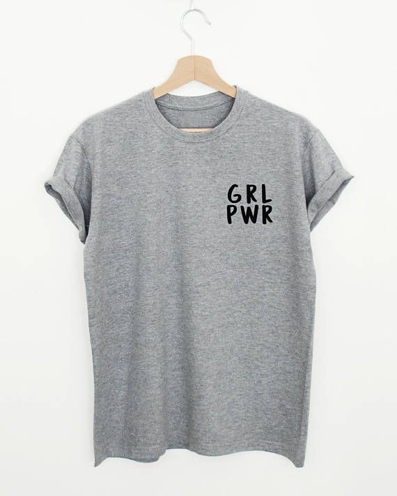 570x711 feminist shirt, grl pwr t shirt, girl power womens or unisex - Shirt Pocket Drawing