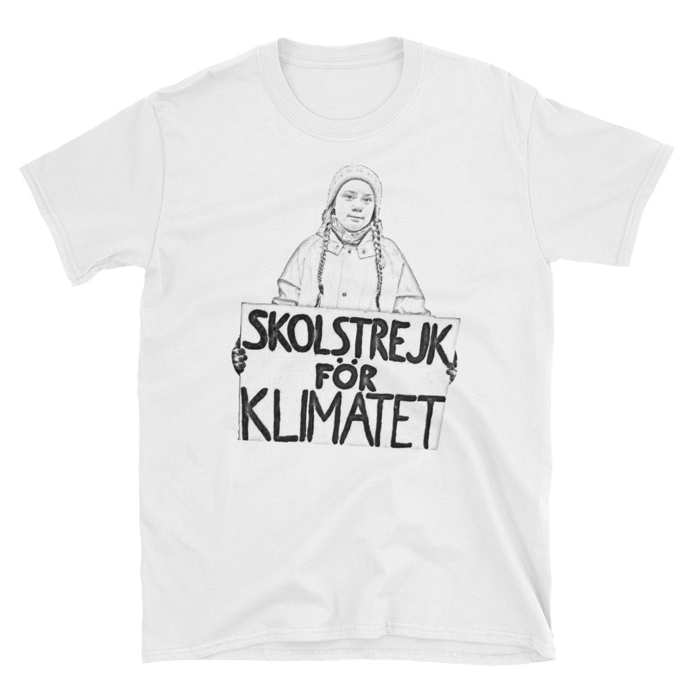 1000x1000 Greta Thunberg Sketch Art Tee - Shirt Sketch Drawing