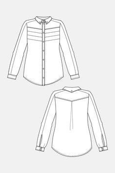 236x354 technical drawing shirt style fashion sketch template, shirt - Shirt Sketch Drawing