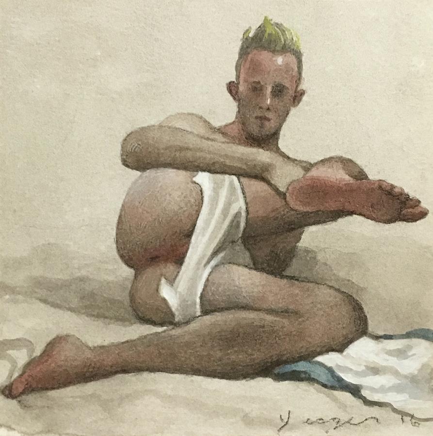 893x900 derek with torn whities drawing - Shirtless Man Drawing