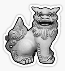 210x230 shisa stickers redbubble - Shisa Dog Drawing