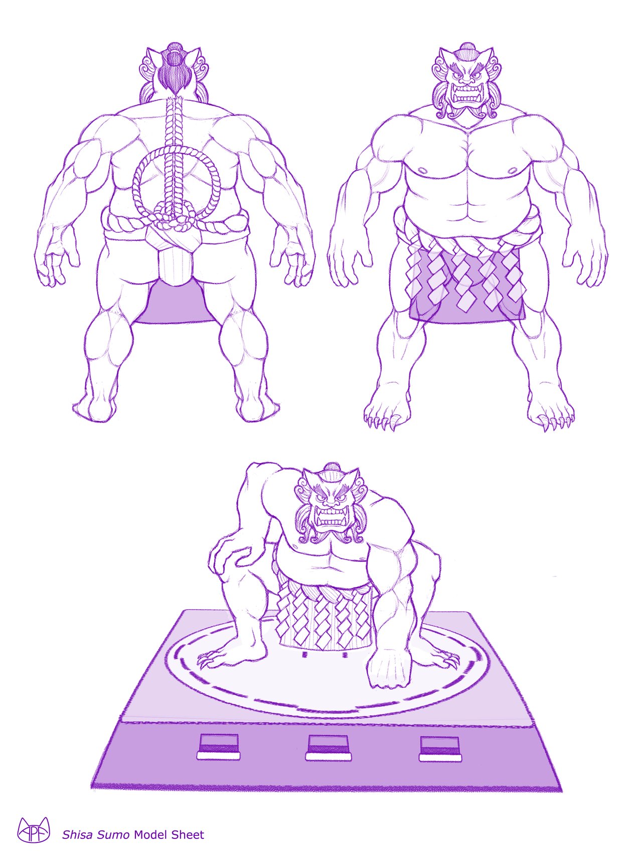 1280x1706 artstation - Shisa Dog Drawing