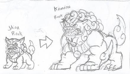 439x250 fakemon concept lion dogs - Shisa Dog Drawing