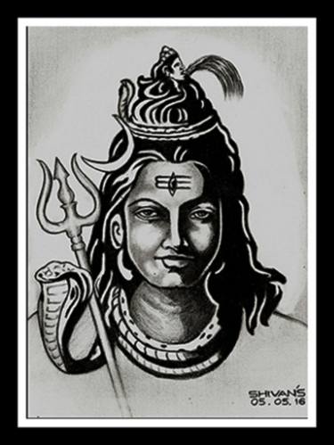 375x499 lord shiva - Shiva Drawing