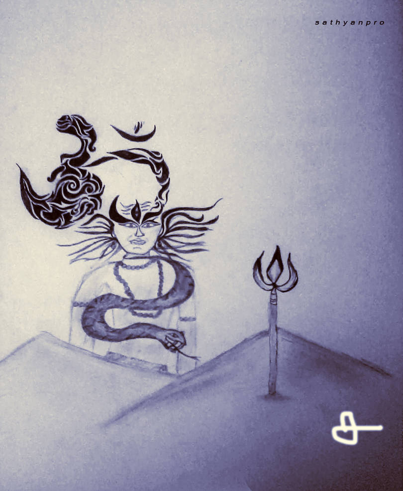 810x987 shiva drawing - Shiva Drawing