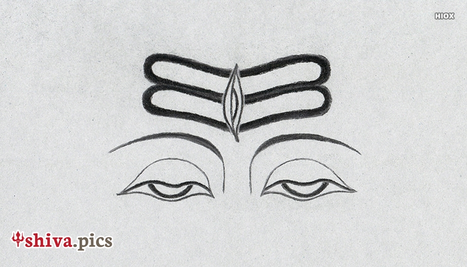 934x534 shiva eyes drawing shiva pics - Shiva Drawing