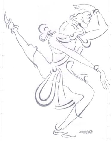 375x471 God Siva Drawing - Shiva Line Drawing