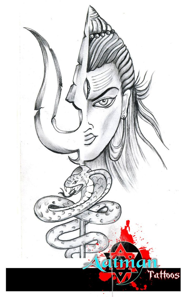 Shiva Line Drawing at PaintingValley.com | Explore collection of Shiva
