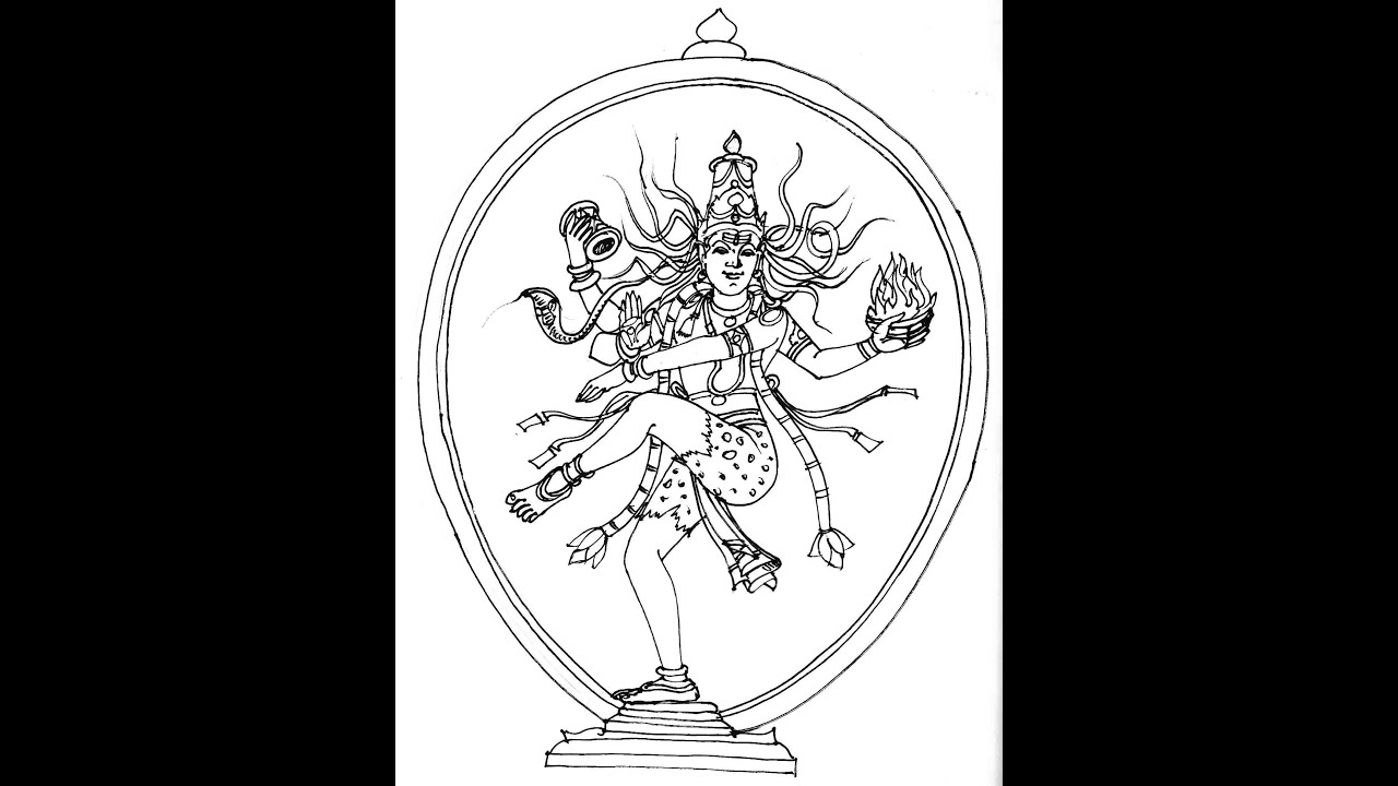 1280x720 nataraja drawing - Shiva Nataraja Drawing