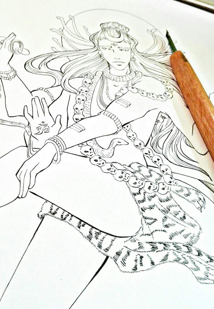 708x1024 shiva nataraja art amino - Shiva Nataraja Drawing