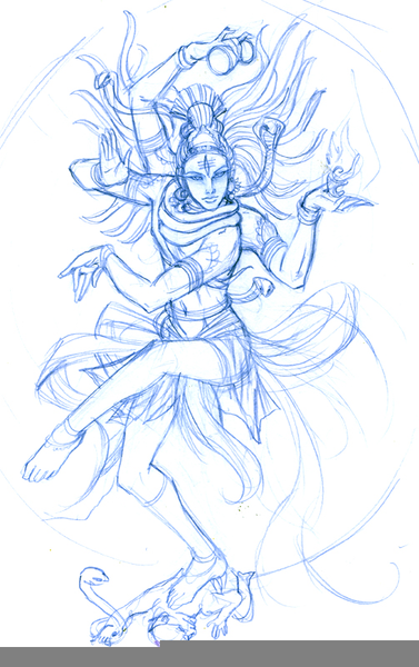 377x600 shiva nataraja drawing free images - Shiva Nataraja Drawing