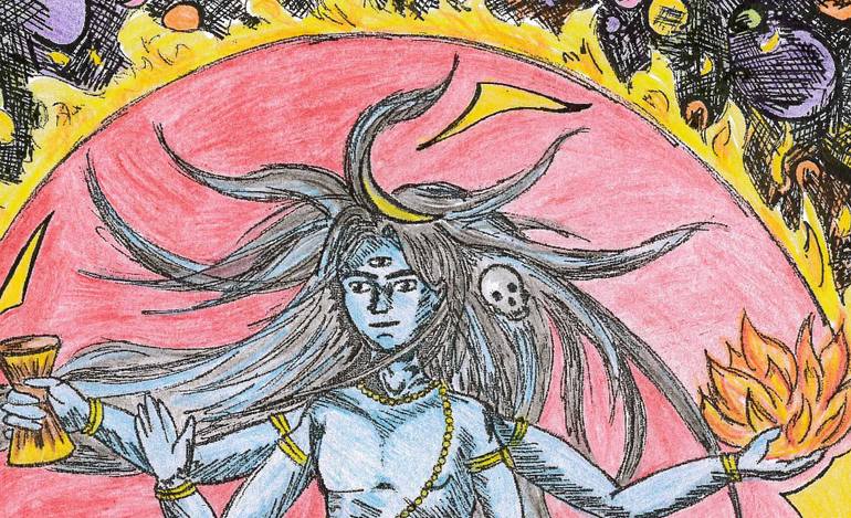 770x469 shiva nataraja drawing - Shiva Nataraja Drawing