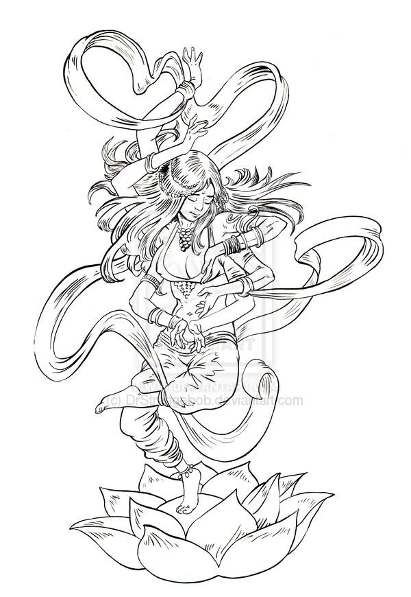 600x870 shiva nataraja drawing - Shiva Nataraja Drawing
