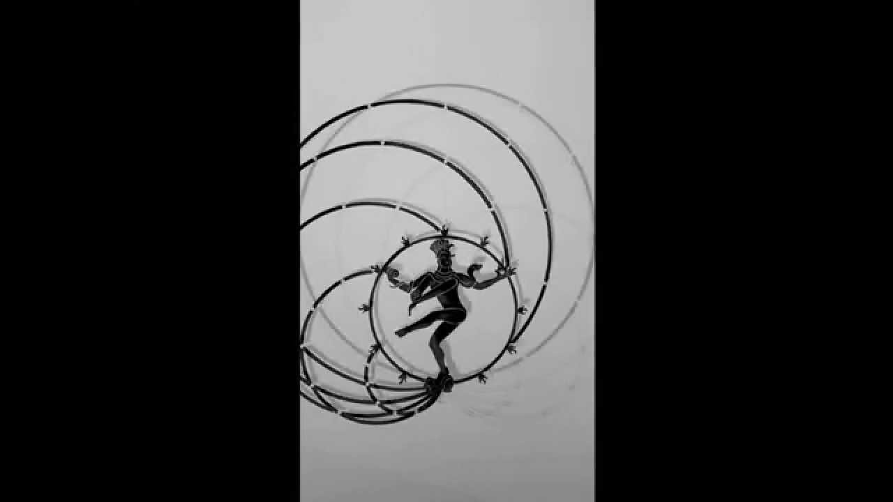 1280x720 shiva nataraja sketch - Shiva Nataraja Drawing