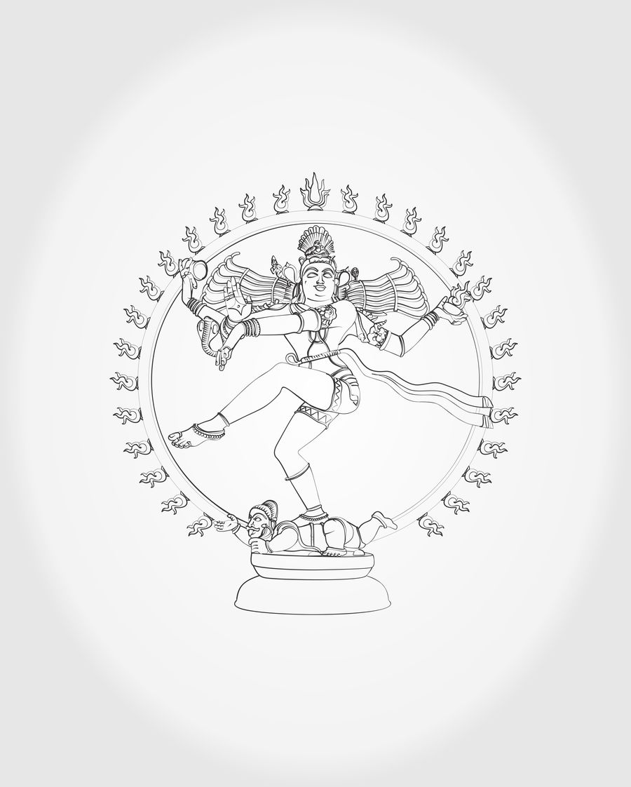 900x1122 entry - Shiva Nataraja Drawing